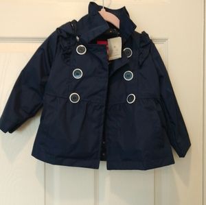 NWT Removable Hood Raincoat